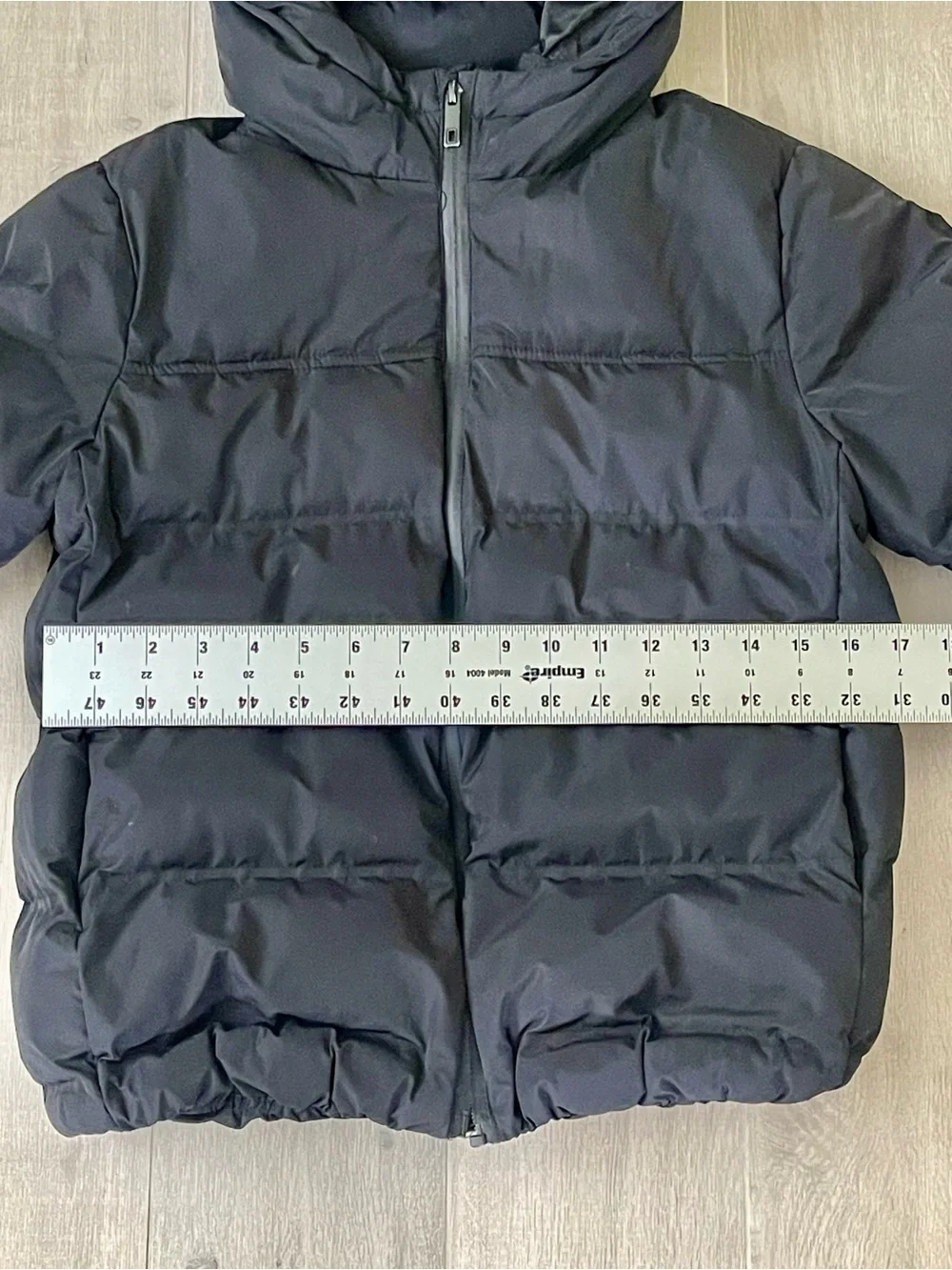 ZARA Kids Black Hooded Puffer Jacket Size 8 / 128 CM